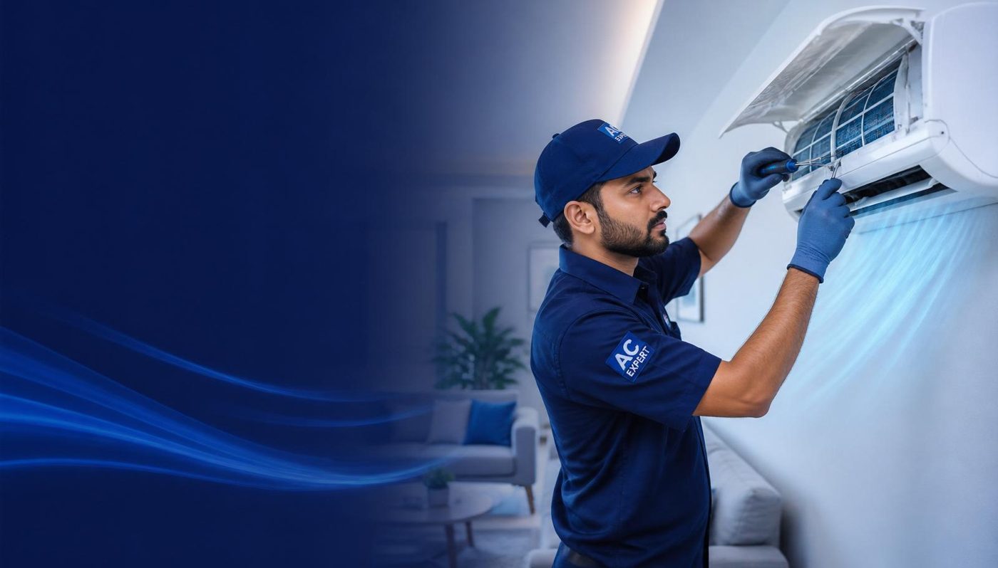 Dancor Airtech technician servicing AC